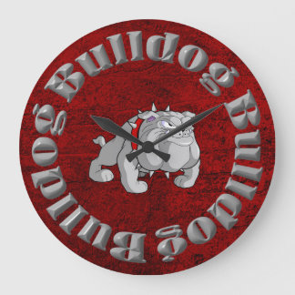 HORLOGE DE CARTOON GRAS BULLDOG