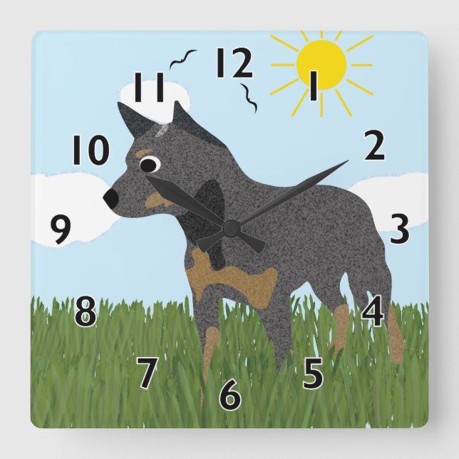 Horloge de chien de bétail australien (Recto)