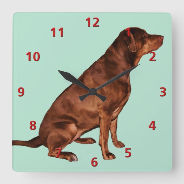 Horloge de chien de labrador retriever (Recto)
