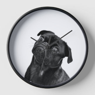 Horloge de chien personnalisée, horloge de animal 