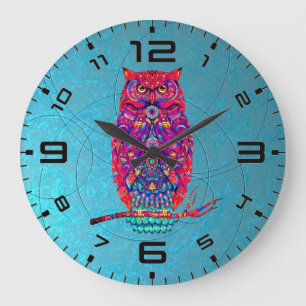Horloge de Chouette Bohème - Whimsy & Style dans c