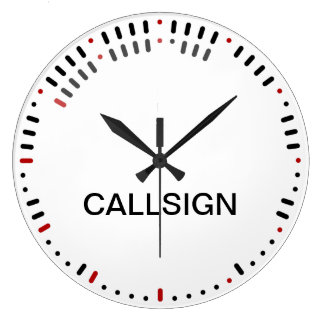 Horloge de code Morse élégant