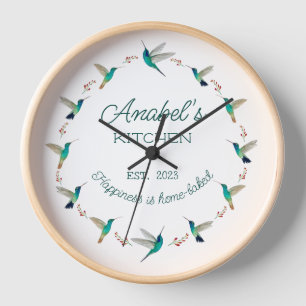 Horloge de colibri personnalisée