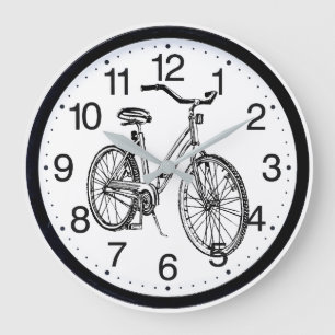 Horloge de conception de bicyclette avec des