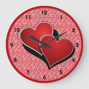 Horloge de conception des coeurs