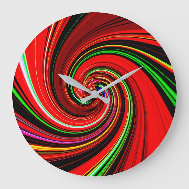 Horloge de conception du vortex rouge (Recto)