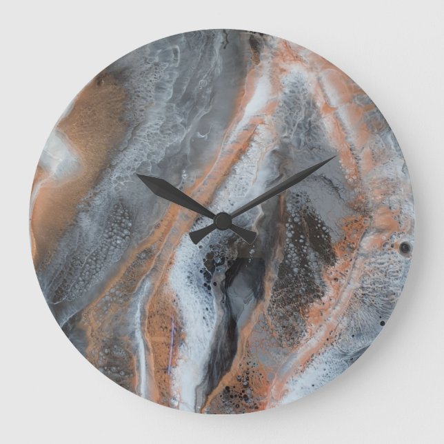 Horloge de conception originale de Resin Art (Recto)