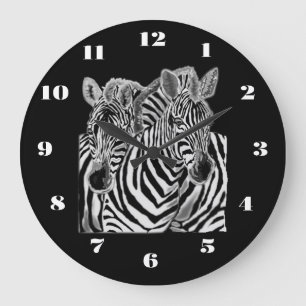 Horloge de couple Zebra