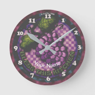 Horloge de cuisine de raisins