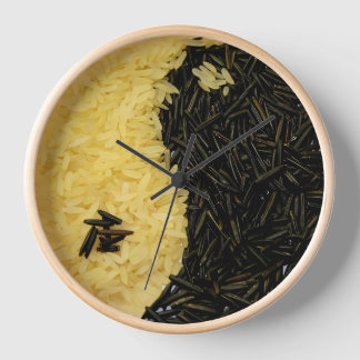 Horloge de cuisine en riz Yin Yang