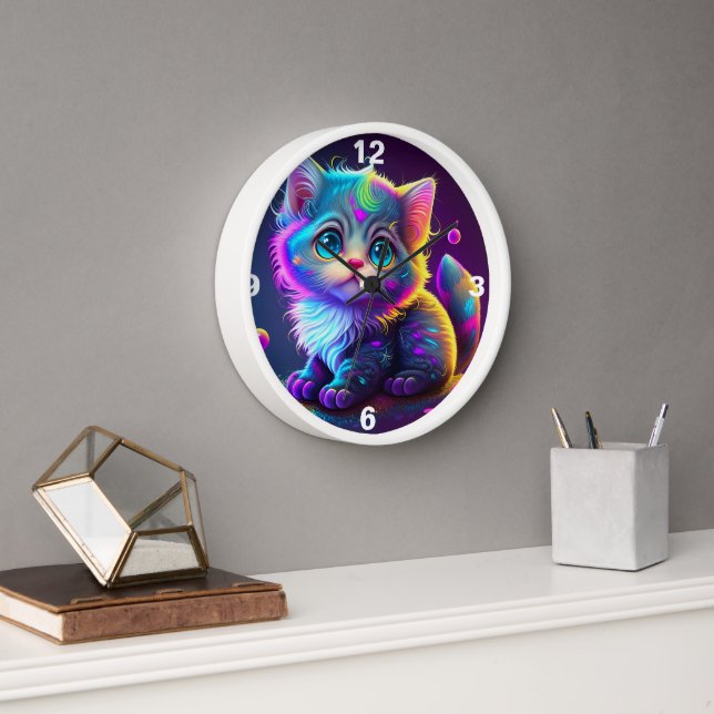 HORLOGE DE CUISINE NEON BLUE EYE (Bureau)