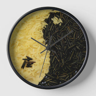 Horloge de cuisine riz Yin Yang
