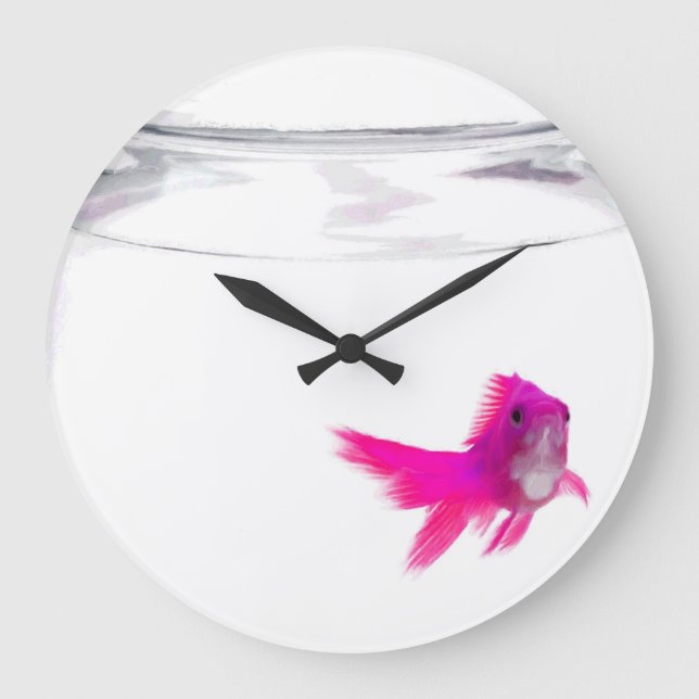 Horloge de cuvette de poissons (Recto)
