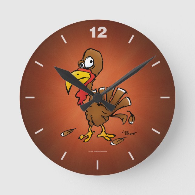 Horloge de dessin drôle derp Turquie (Recto)