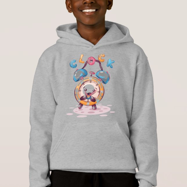Horloge de dessin | Sweat - shirt à capuche pour e (Devant)