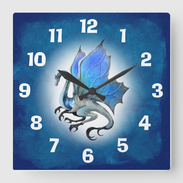 Horloge de Dragon Bleu (Recto)