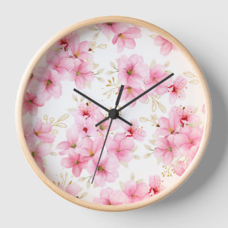 horloge de fleurs de cerisier