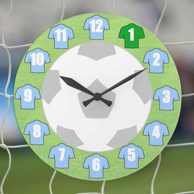 Horloge de football - avec les Chemises bleues du  (Créateur téléchargé)