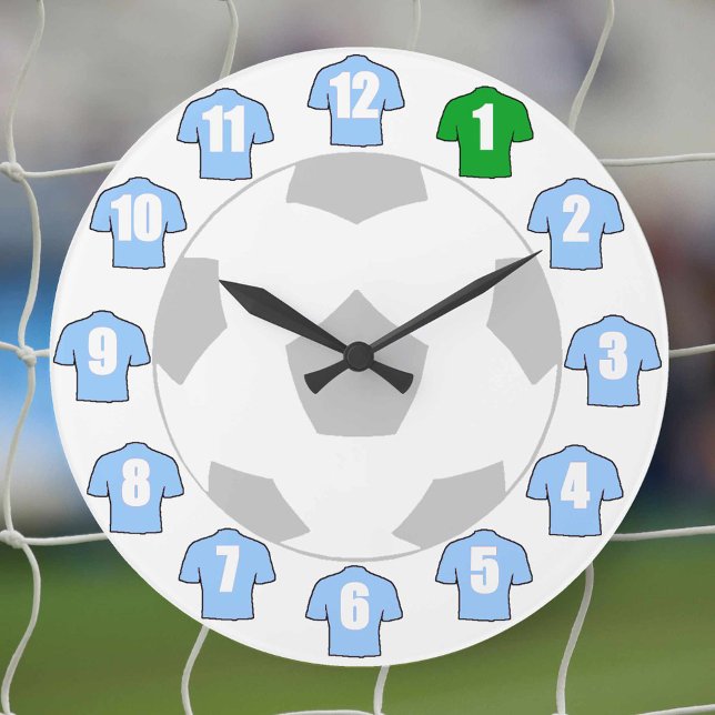 Horloge de football - avec les Chemises bleues du  (Créateur téléchargé)