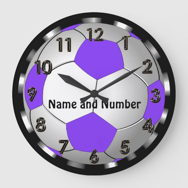Horloge de football personnalisée super mignonne e (Recto)