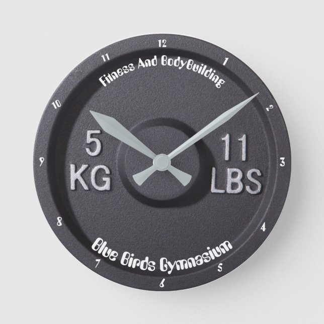 Horloge de gymnase de forme physique et de (Recto)