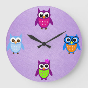 Horloge de hibou mignonne et tendance