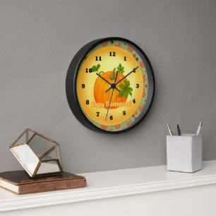 Horloge De Jours De Thanksgiving