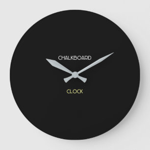 Horloge de la classe en tableau noir acrylique