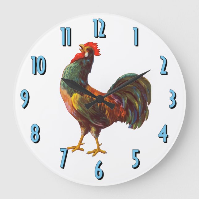 Horloge de la cuisine de l'horloge de l'affiche Vi (Recto)