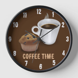 Horloge de la cuisine du café