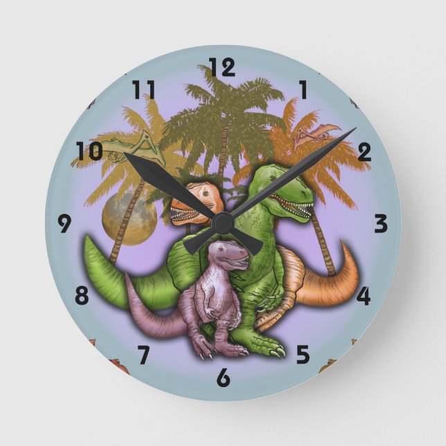 Horloge de la famille Dinosaur (Recto)