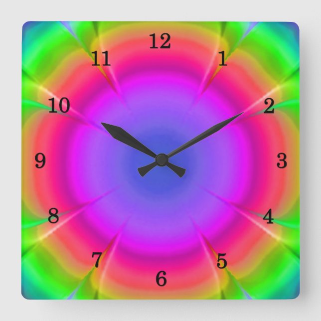 Horloge de la paroi de fleurs (Recto)