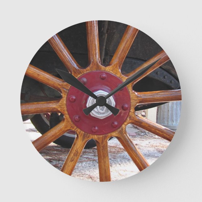 Horloge de la roue en bois (Recto)