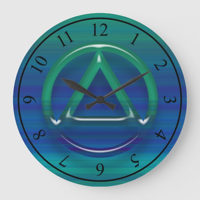 Horloge de la sobriété de récupération (Recto)