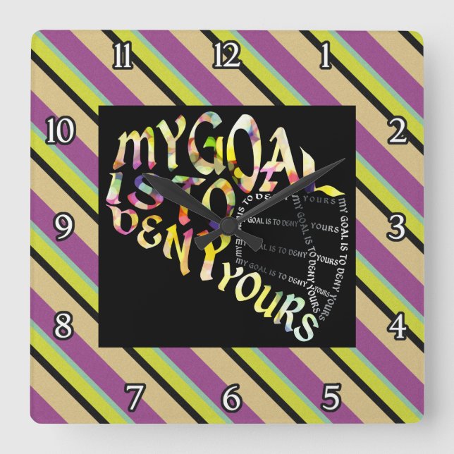 Horloge de la typographie du masque de gardien de  (Recto)