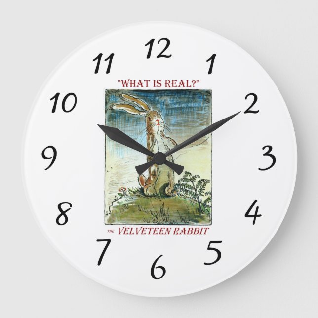 Horloge de lapin Velveteen (Recto)