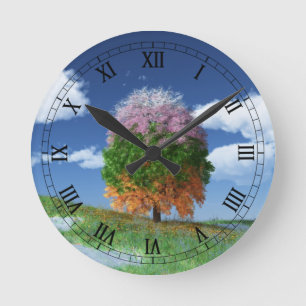 Horloge de l'arbre de saison