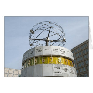 Horloge de l'heure mondiale à Berlin