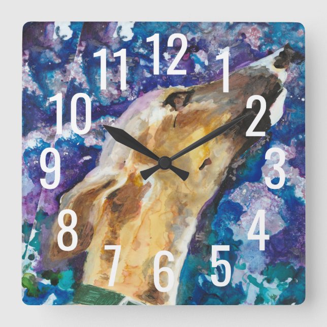 Horloge de l'hippet Greyhound, Chien de la Faune (Recto)