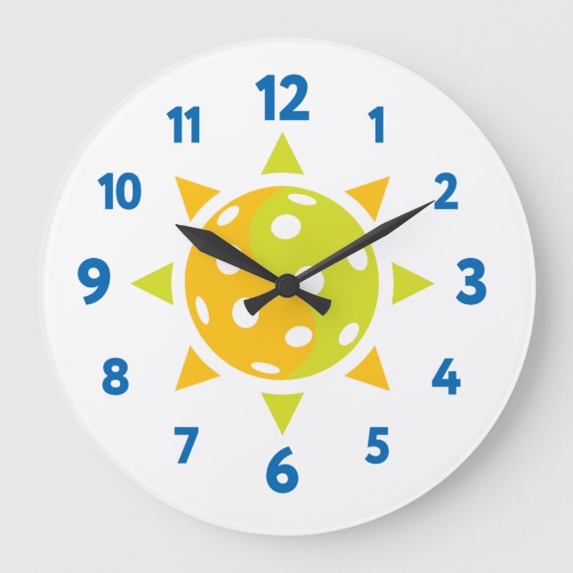 Horloge de l'icône Pickleball (Recto)