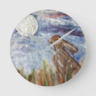 Horloge de lièvres de Moongazing