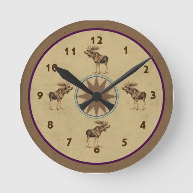 Horloge de l'orignal du Nord (Recto)