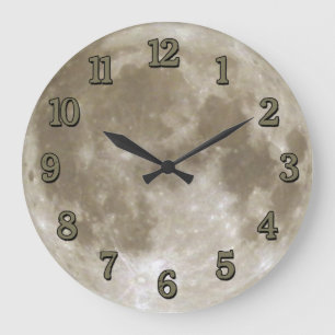 Horloge de lune avec des nombres