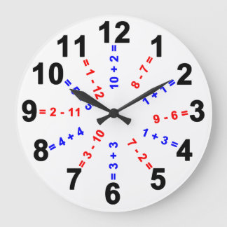 Horloge de maths de Pré-Jardin d'enfants et de