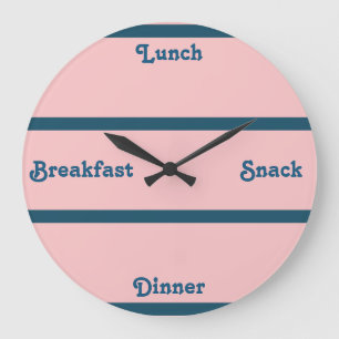 Horloge de mot de rose et de bleu d'océan