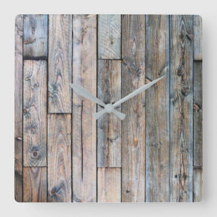 Horloge de mur en bois d'écorce rustique