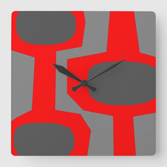 HORLOGE DE MUR Moderne Mi-Siècle (Recto)