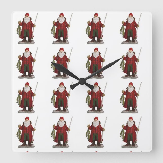 HORLOGE DE NOËL "FISHING PÈRE NOËL" (Recto)