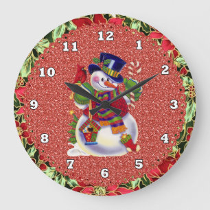 Horloge de Noël Snowman