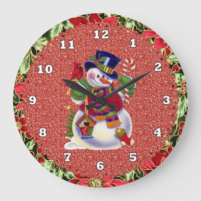 Horloge de Noël Snowman (Recto)
